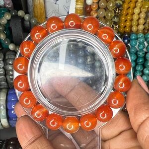 Carnelian bracelet 10mm